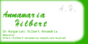 annamaria hilbert business card